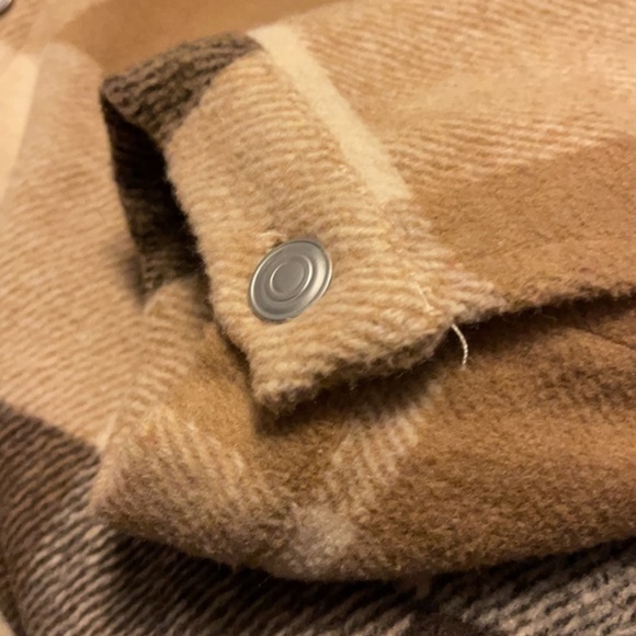 UANEO Plaid Flap Pocket Oversized Overshirt - Picture 6 of 7